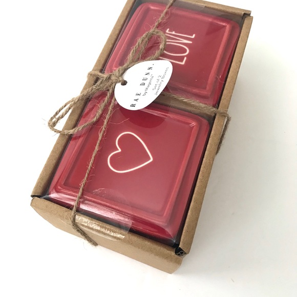 ❤️🆕 New Rae Dunn 2pk Red Jewelry Boxes - Picture 6 of 10